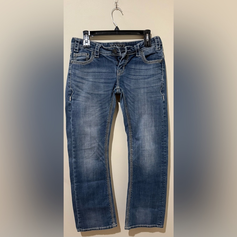 Rock & Roll Cowgirl Mid-Rise Bootcut Riding Jeans - 28x32